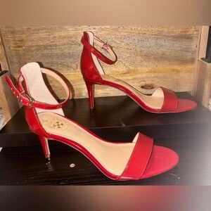 Vince Camuto Red Strappy Heels